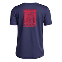 T-shirt cache-cœur local adidas bleu marine New England Revolution pour jeunes