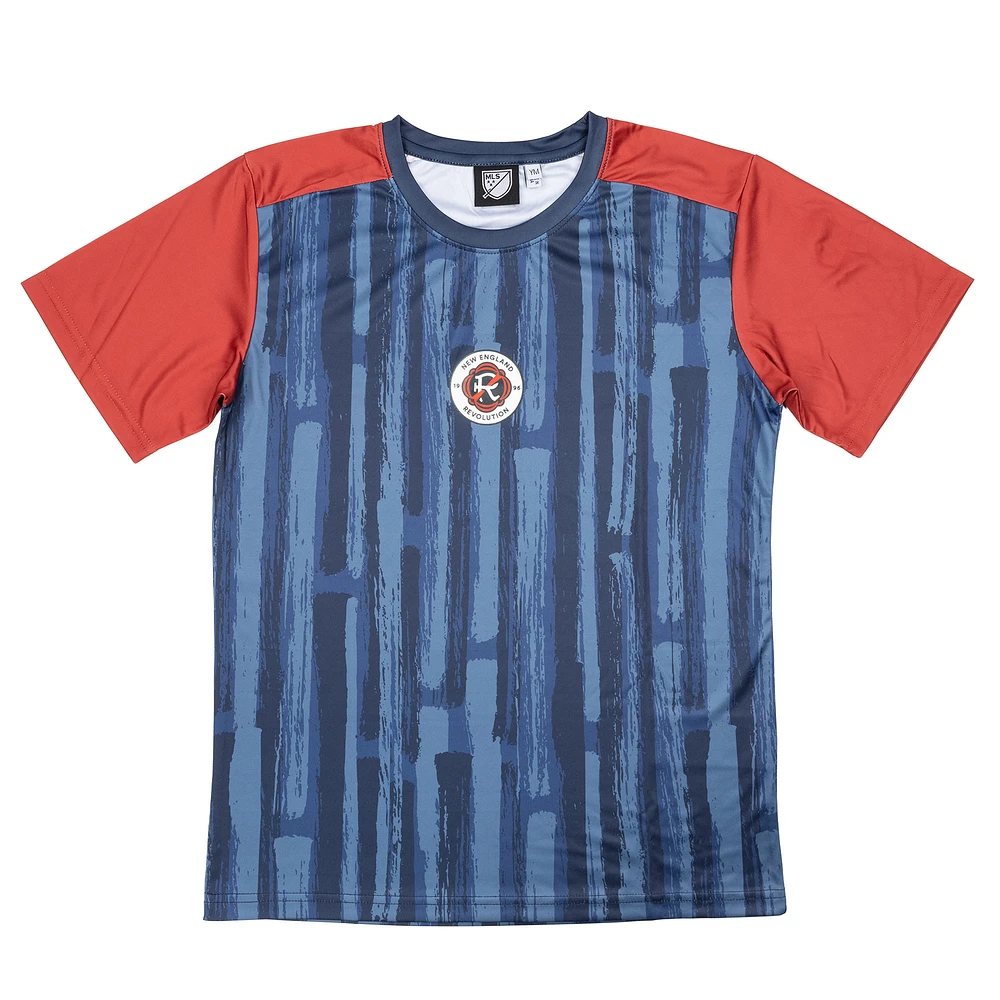 Youth Sport Design Sweden  Navy New England Revolution Starting Lineup Home T-Shirt