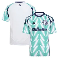 Youth adidas  White New England Revolution 2025 Eastern Pine x Flag of Replica Jersey