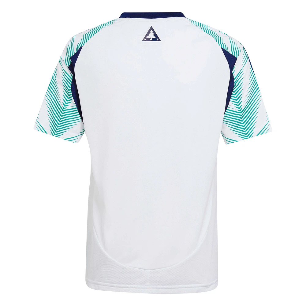 Youth adidas  White New England Revolution 2025 Eastern Pine x Flag of Replica Jersey