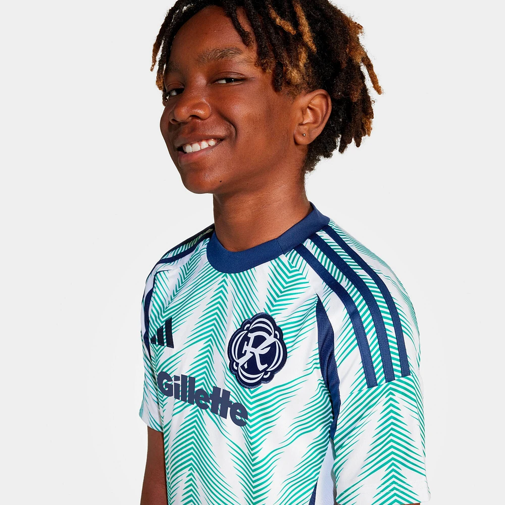 Youth adidas  White New England Revolution 2025 Eastern Pine x Flag of Replica Jersey