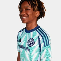 Youth adidas  White New England Revolution 2025 Eastern Pine x Flag of Replica Jersey