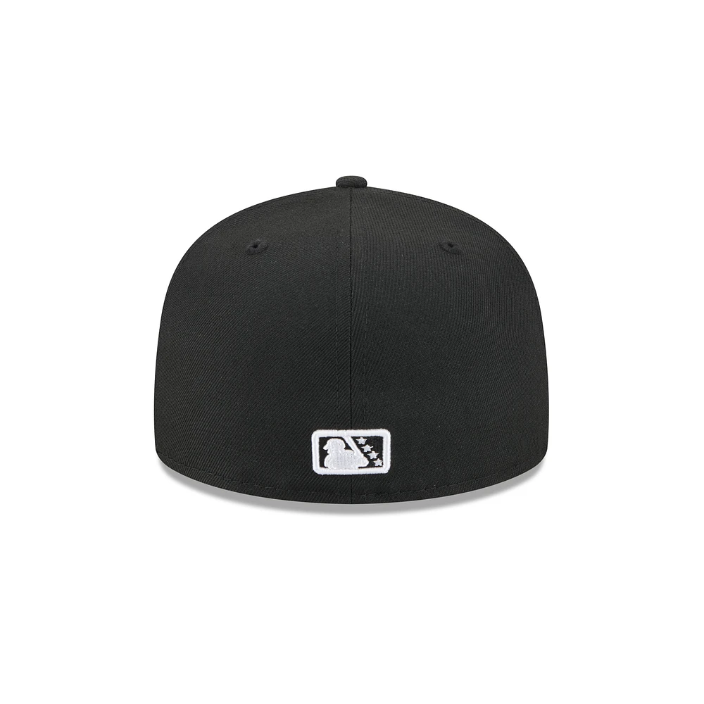 Casquette ajustée 59FIFTY New Era noire pour homme, thème Hampshire Fisher Cats