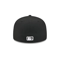 Casquette ajustée 59FIFTY New Era noire pour homme, thème Hampshire Fisher Cats