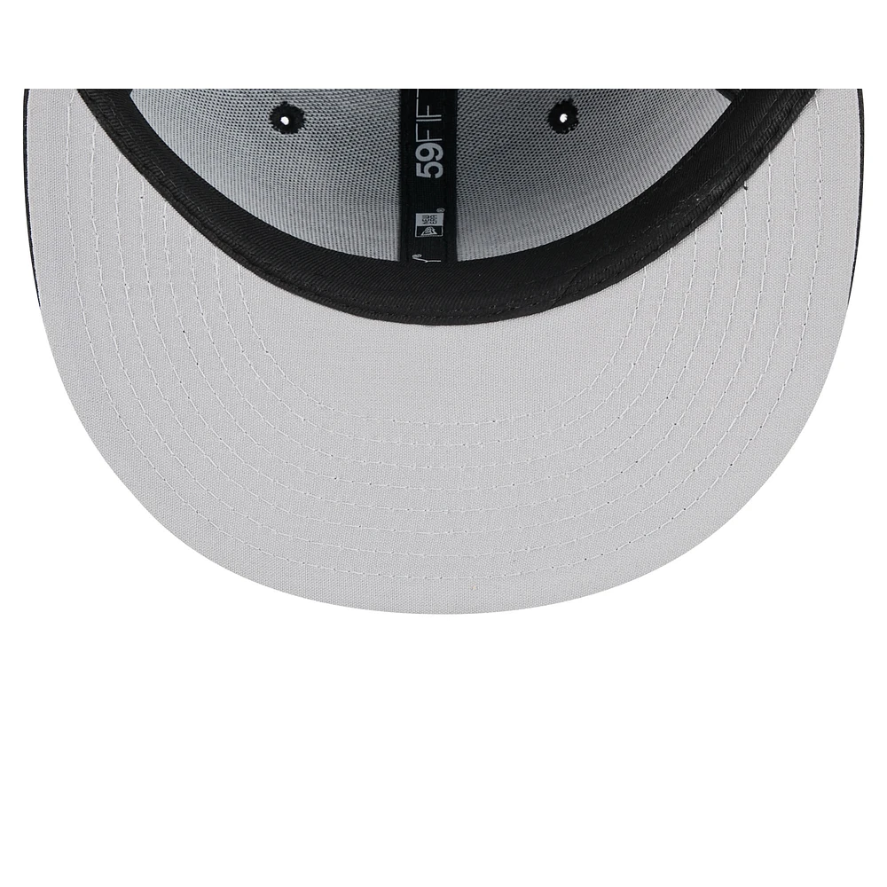 Casquette ajustée 59FIFTY New Era noire pour homme, thème Hampshire Fisher Cats