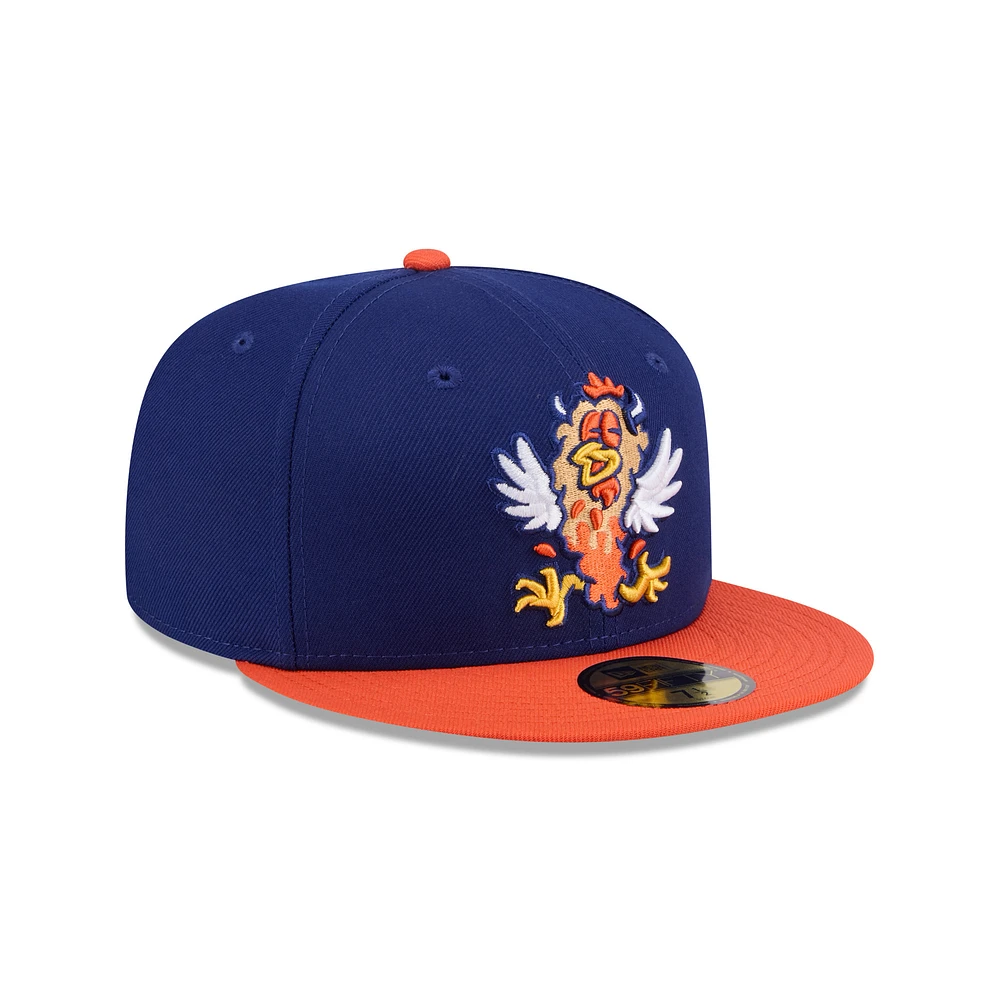 Men's New Era  Dark Blue New Hampshire Fisher Cats Theme Nights 59FIFTY Fitted Hat
