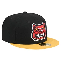 Men's New Era Black Hampshire Fisher Cats Copa de la Diversión 59FIFTY Fitted Hat
