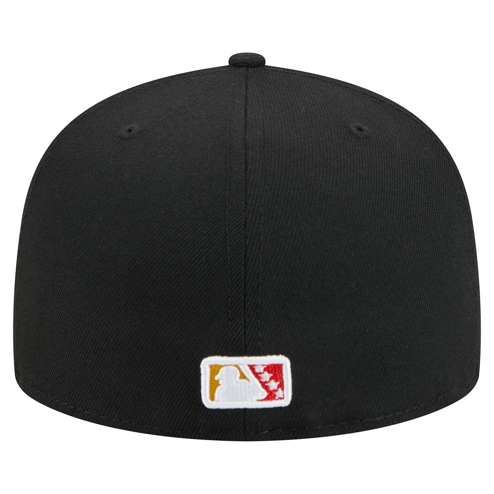 Men's New Era Black Hampshire Fisher Cats Copa de la Diversión 59FIFTY Fitted Hat