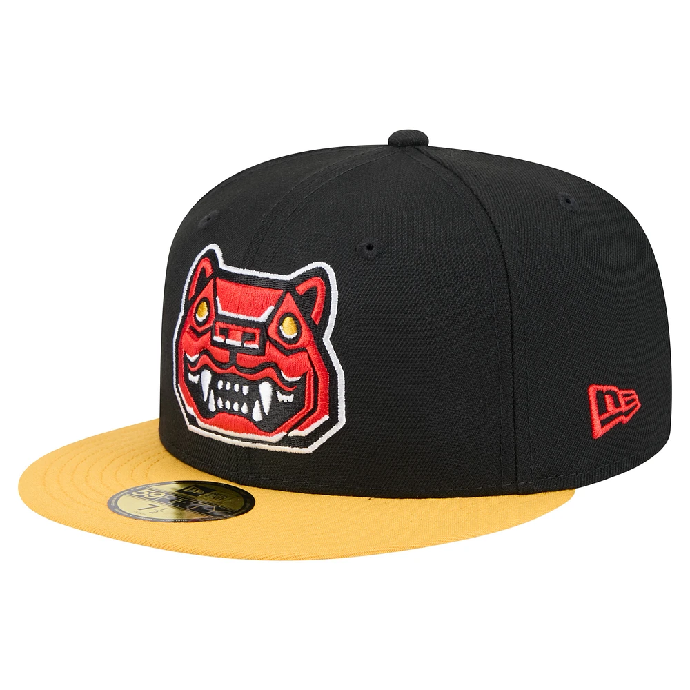 Men's New Era Black Hampshire Fisher Cats Copa de la Diversión 59FIFTY Fitted Hat