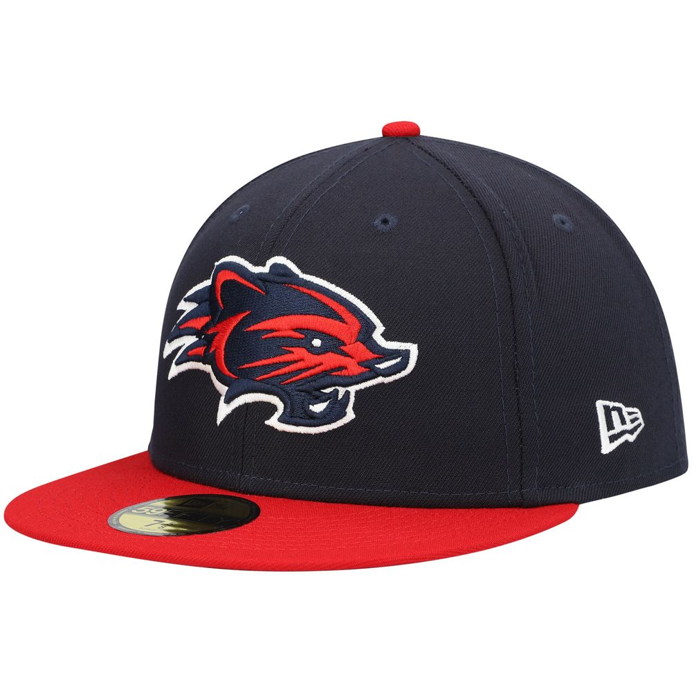 Men's New Era Navy Hampshire Fisher Cats Authentic Collection Road 59FIFTY Fitted Hat