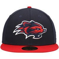 Men's New Era Navy Hampshire Fisher Cats Authentic Collection Road 59FIFTY Fitted Hat