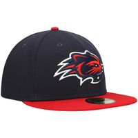 Men's New Era Navy Hampshire Fisher Cats Authentic Collection Road 59FIFTY Fitted Hat