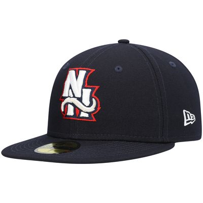 Men's New Era Navy Hampshire Fisher Cats Authentic Collection Team Alternate 59FIFTY Fitted Hat