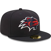 Casquette ajustée 59FIFTY New Hampshire Fisher Cats Game Authentic Collection pour homme Era bleu marine