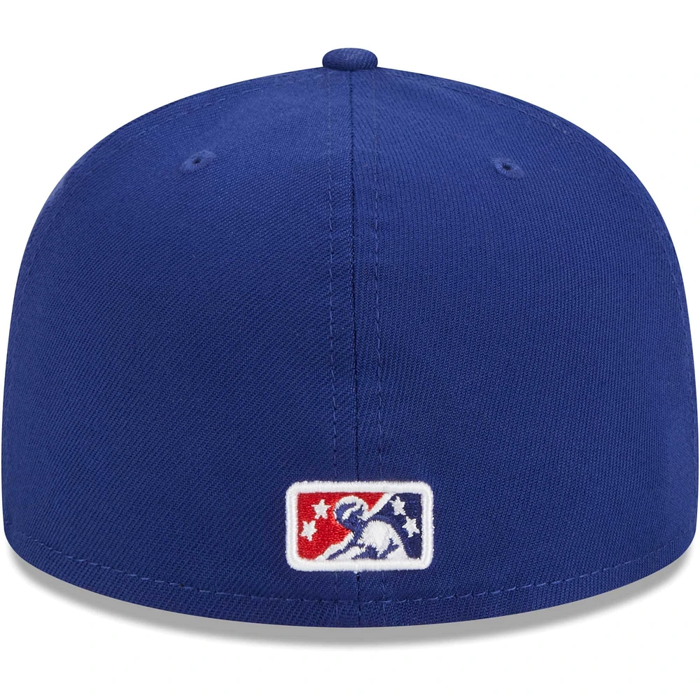 Men's New Era Navy Hampshire Fisher Cats Theme Nights Primaries  59FIFTY Fitted Hat