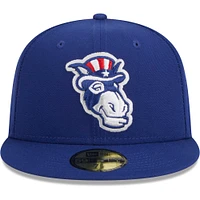 Casquette ajustée 59FIFTY New Hampshire Fisher Cats pour homme Era bleu marine avec soirées à thème Primaries