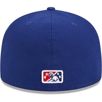 Casquette ajustée 59FIFTY New Hampshire Fisher Cats pour homme Era bleu marine avec soirées à thème Primaries