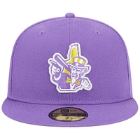 Men's New Era Purple Hampshire Fisher Cats Theme Nights Primaries Uncle Sam 59FIFTY Fitted Hat
