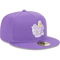 Casquette ajustée 59FIFTY New Hampshire Fisher Cats pour homme Era Purple