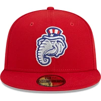 Men's New Era Red Hampshire Fisher Cats Theme Nights Primaries 59FIFTY Fitted Hat