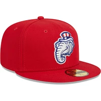 Men's New Era Red Hampshire Fisher Cats Theme Nights Primaries 59FIFTY Fitted Hat