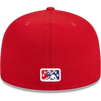 Men's New Era Red Hampshire Fisher Cats Theme Nights Primaries 59FIFTY Fitted Hat