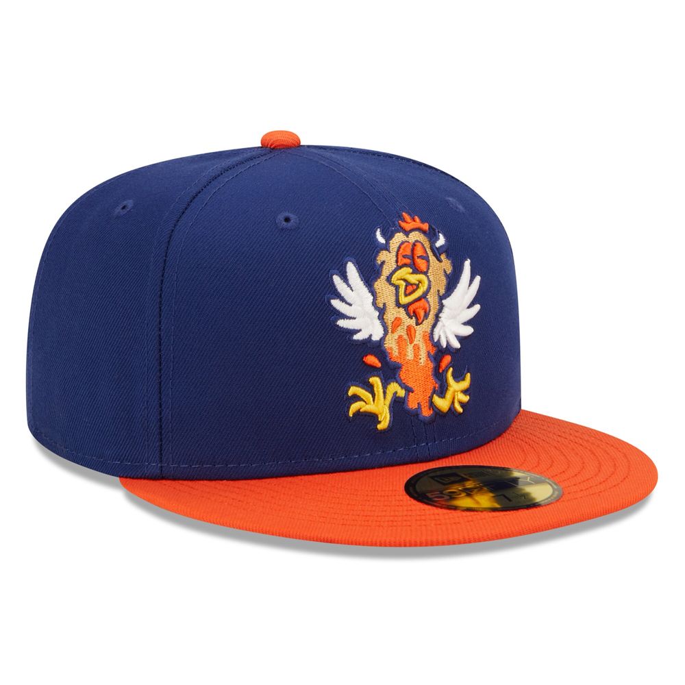 Men's New Era Royal/ Hampshire Fisher Cats Theme Night 59FIFTY Fitted Hat