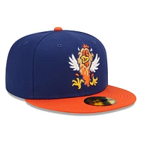 Men's New Era Royal/Orange Hampshire Fisher Cats Theme Night 59FIFTY Fitted Hat