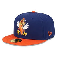Men's New Era Royal/Orange Hampshire Fisher Cats Theme Night 59FIFTY Fitted Hat