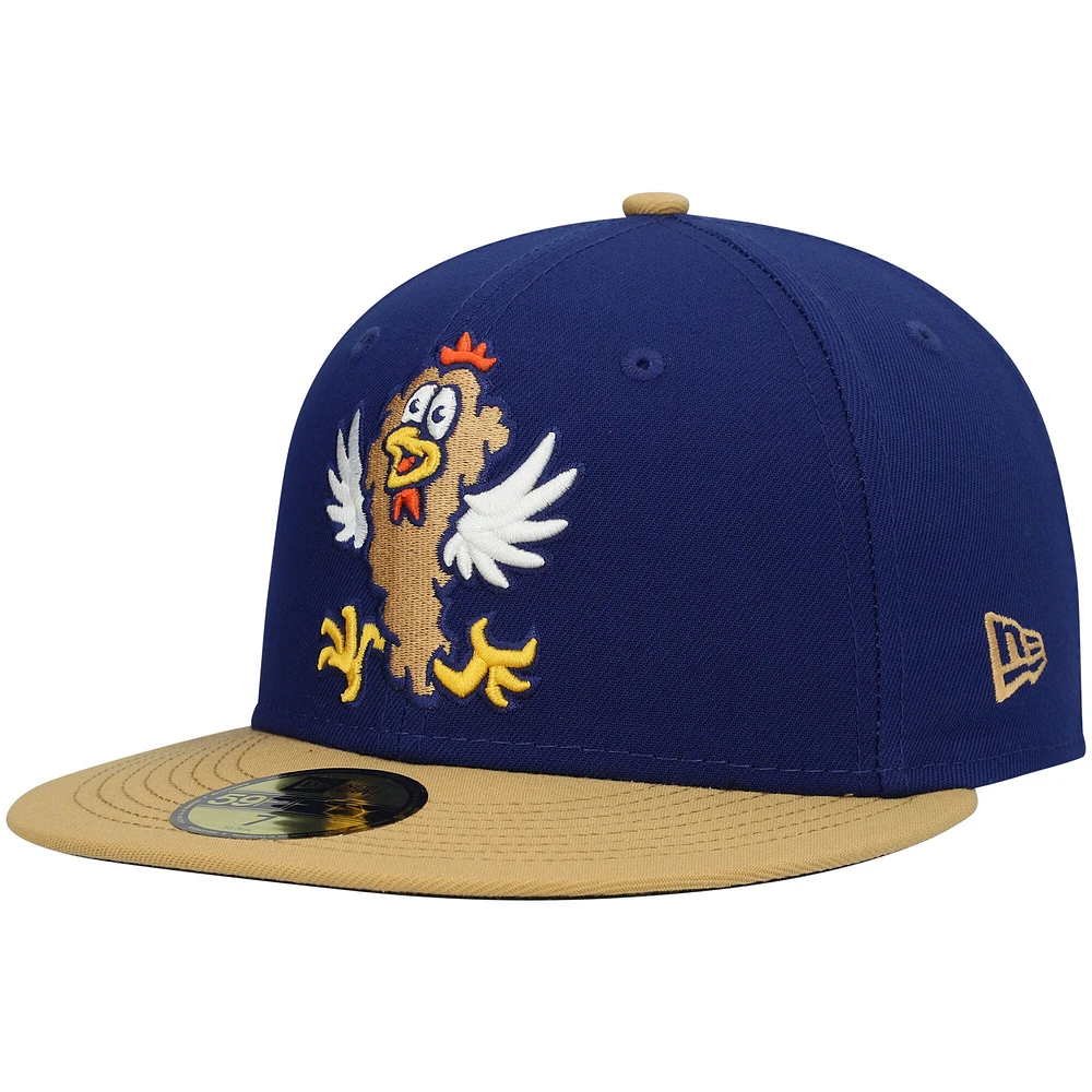 Casquette ajustée New Era Royal Hampshire Fisher Cats Theme Night 59FIFTY pour homme