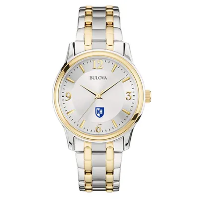 New Hampshire Wildcats Bulova Classic Two-Tone Round Watch - Silver/Gold