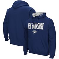 Men's Colosseum Navy New Hampshire Wildcats Arch and Logo Pullover Hoodie