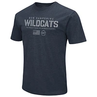 Colosseum Navy New Hampshire Wildcats OHT Military Appreciation Flag 2.0 T-shirt pour homme