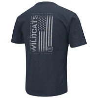 Colosseum Navy New Hampshire Wildcats OHT Military Appreciation Flag 2.0 T-shirt pour homme