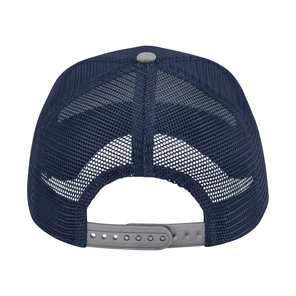 Casquette réglable de camionneur de l'équipe primaire de Wyatt des New Hampshire Wildcats Colosseum Navy pour hommes