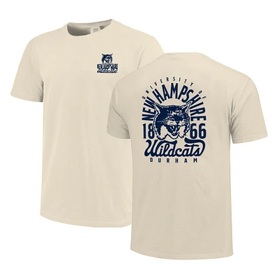 Men's Cream New Hampshire Wildcats Comfort Colors Mascot Overlay T-Shirt