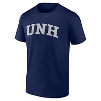 Men's Navy New Hampshire Wildcats Arched Wordmark T-Shirt