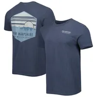 T-shirt homme bleu marine New Hampshire Wildcats Landscape Shield