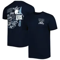 T-shirt bleu marine New Hampshire Wildcats à travers les années pour homme