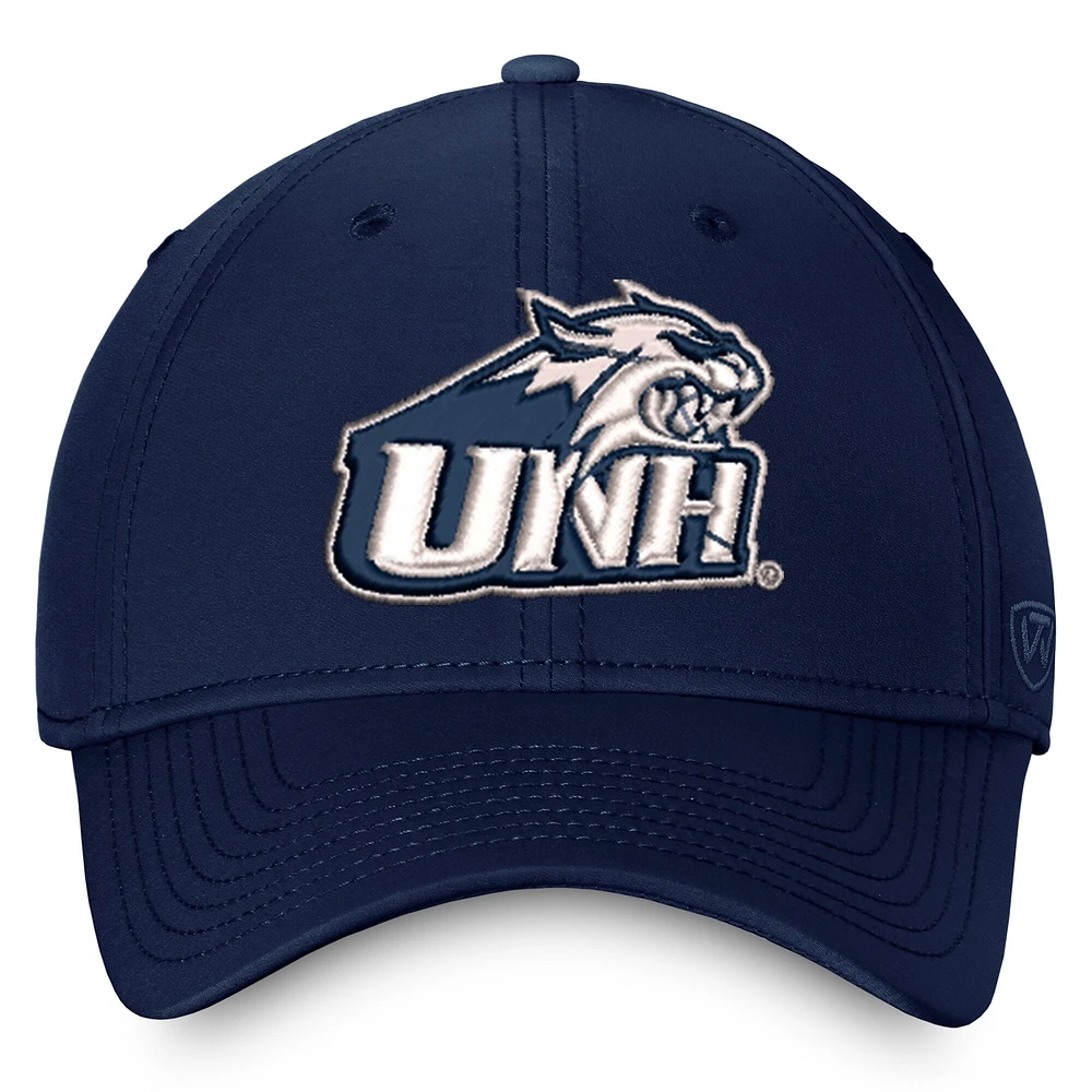 Men's Top of the World True Navy New Hampshire Wildcats Reflex Flex Hat