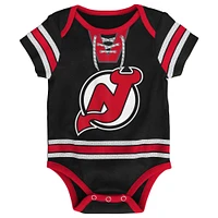 Infant Black New Jersey Devils Hockey Bodysuit