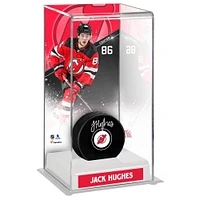 Jack Hughes New Jersey Devils Deluxe Tall Hockey Puck Case