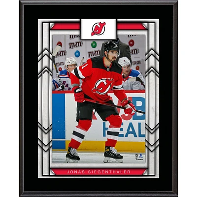Jonas Siegenthaler New Jersey Devils 10.5" x 13" Sublimated Player Plaque