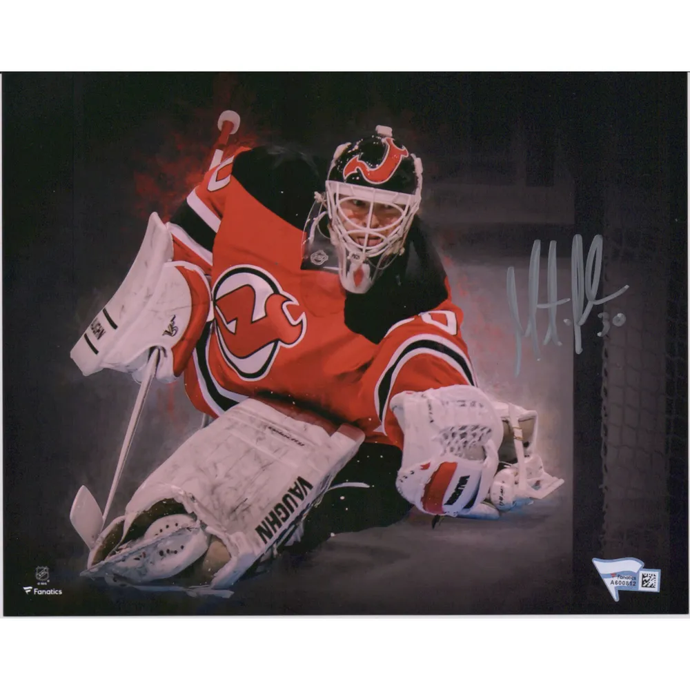 Martin Brodeur Raising the Cup New Jersey Devils Autographed 16 x 20  Framed Hockey Photo