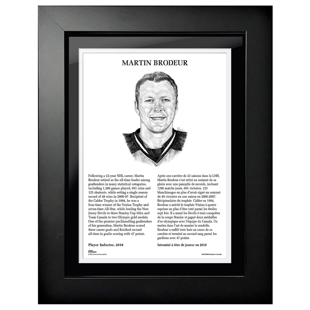 Martin Brodeur New Jersey Devils - Legends Line 12'' x 16'' Framed Photo