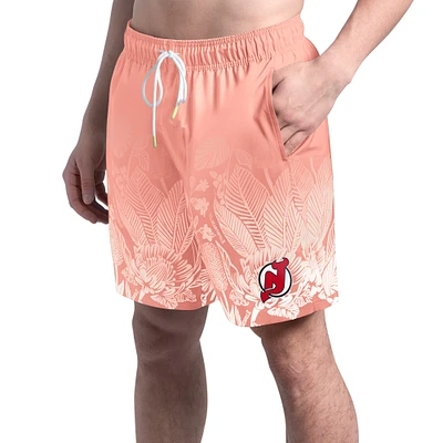 Men's Margaritaville  Pink New Jersey Devils Lagoon Fiesta Swim Short
