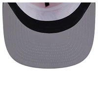 Casquette de golf ajustable New Era noire/rouge New Jersey Devils Throwback V-Dye pour homme