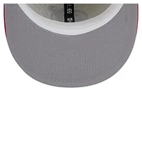 Casquette ajustée bicolore chromée 59FIFTY New Era blanche pour homme des Devils du Jersey