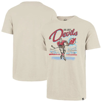 T-shirt de hockey Golden Scrum pour homme, modèle 47 Natural New Jersey Devils