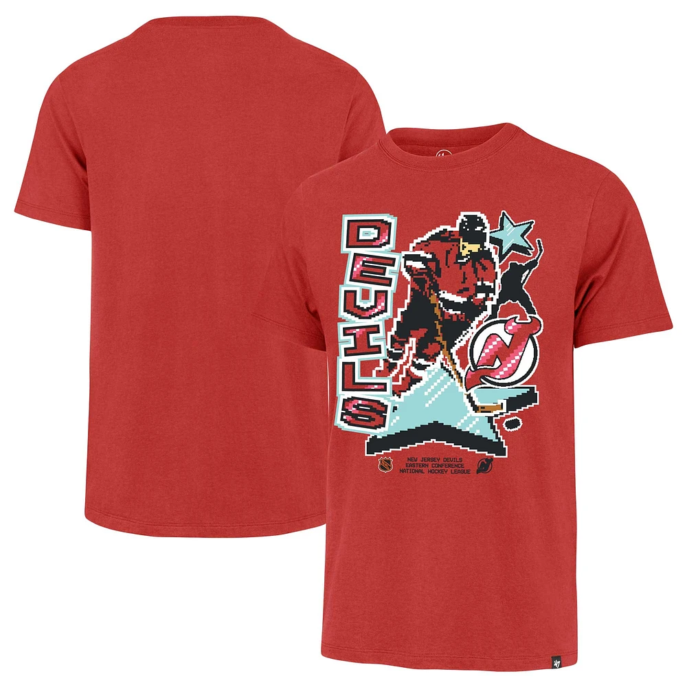 Men's '47 Red New Jersey Devils Lamp Lighter Franklin T-Shirt